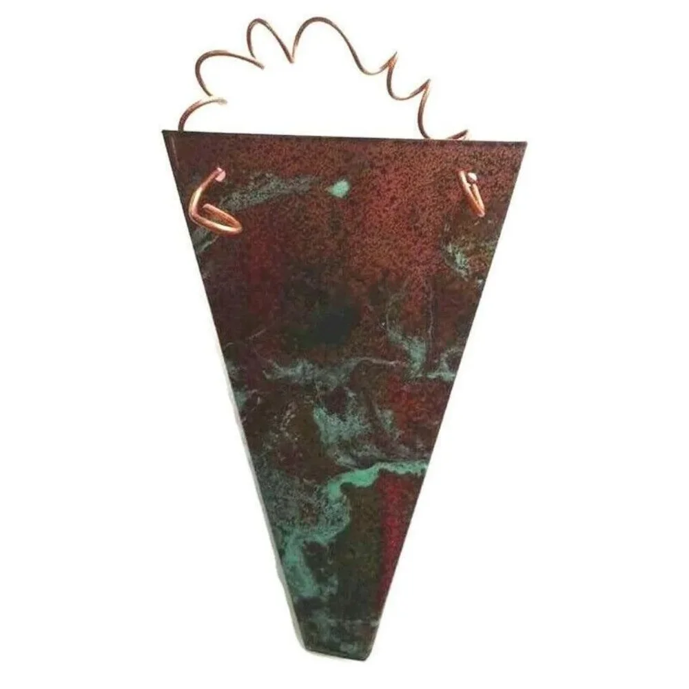 Verdi Copper Decorative‎ Hanging Mini Cone Door Hanger Home and Garden Decor